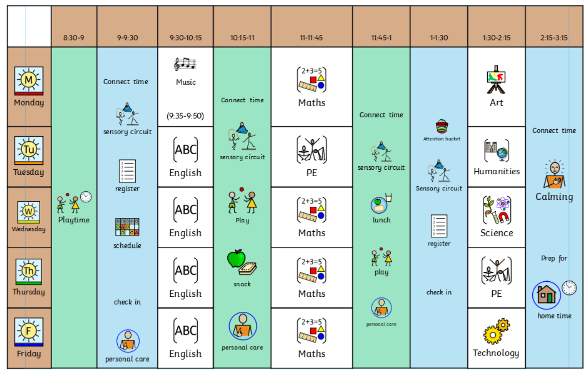 Quartz Class RISE Time - timetable